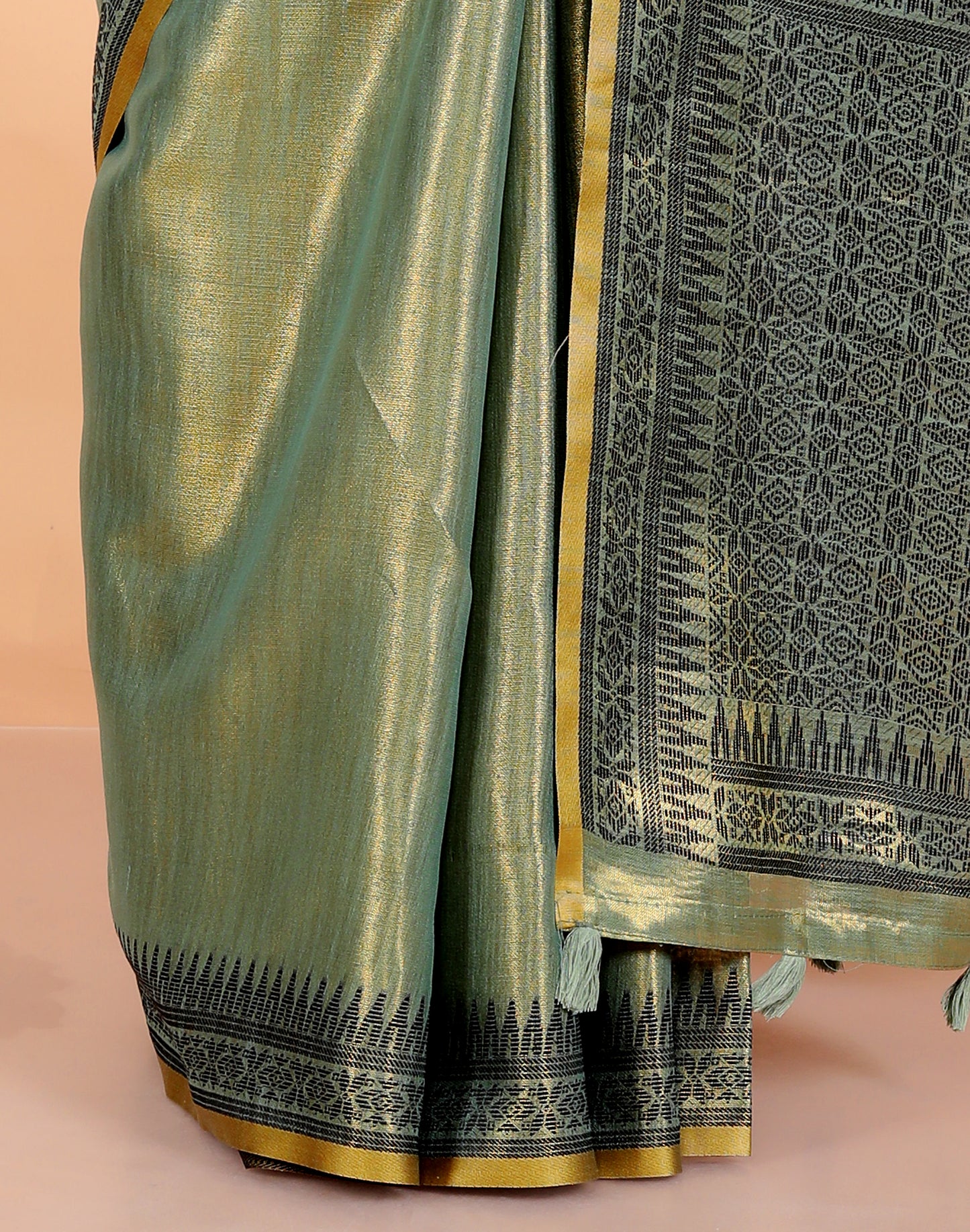 Pure Viscose Tissue Zari Weaving Saree