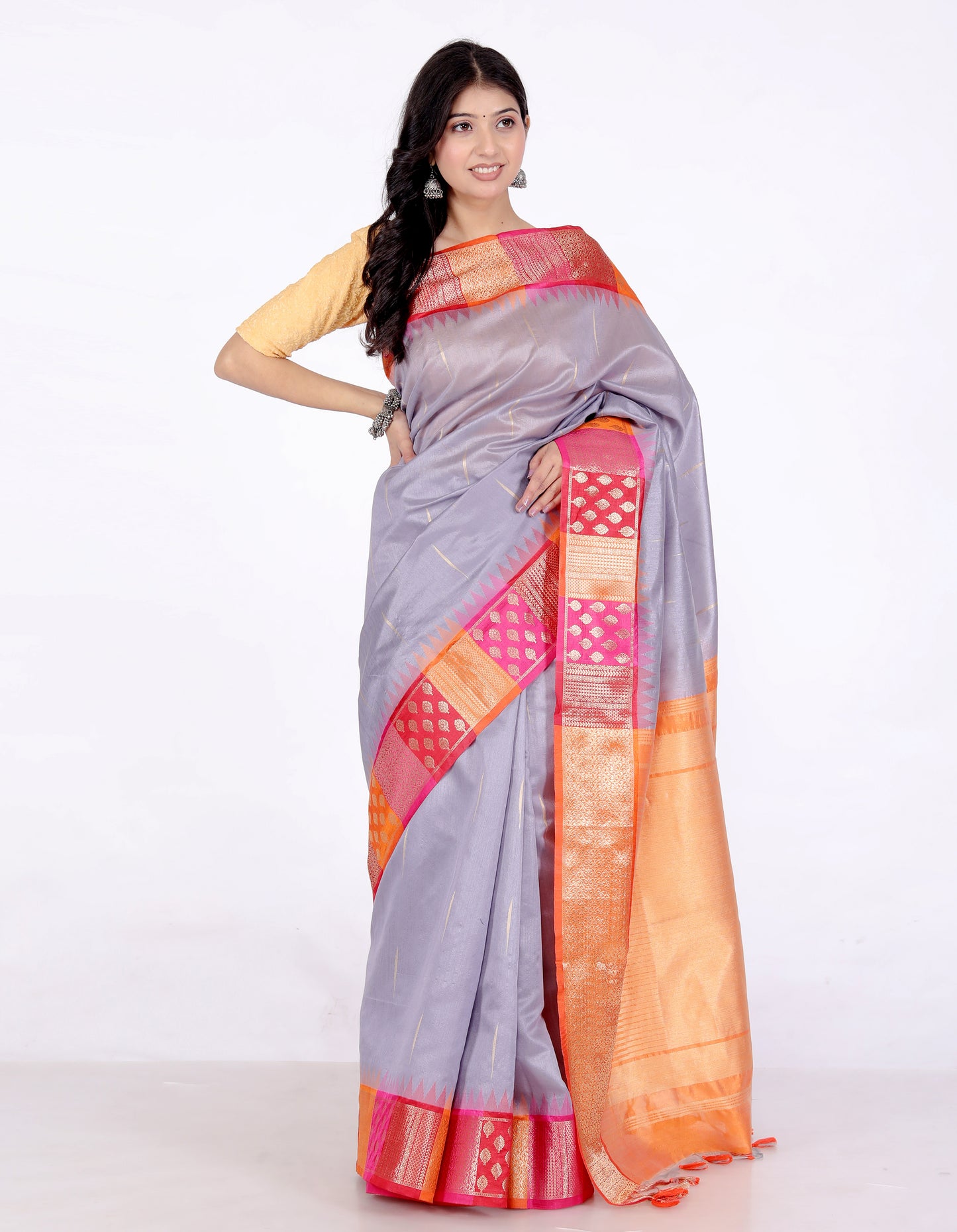 Pure Banarsi Handloom Silk Weaving Saree