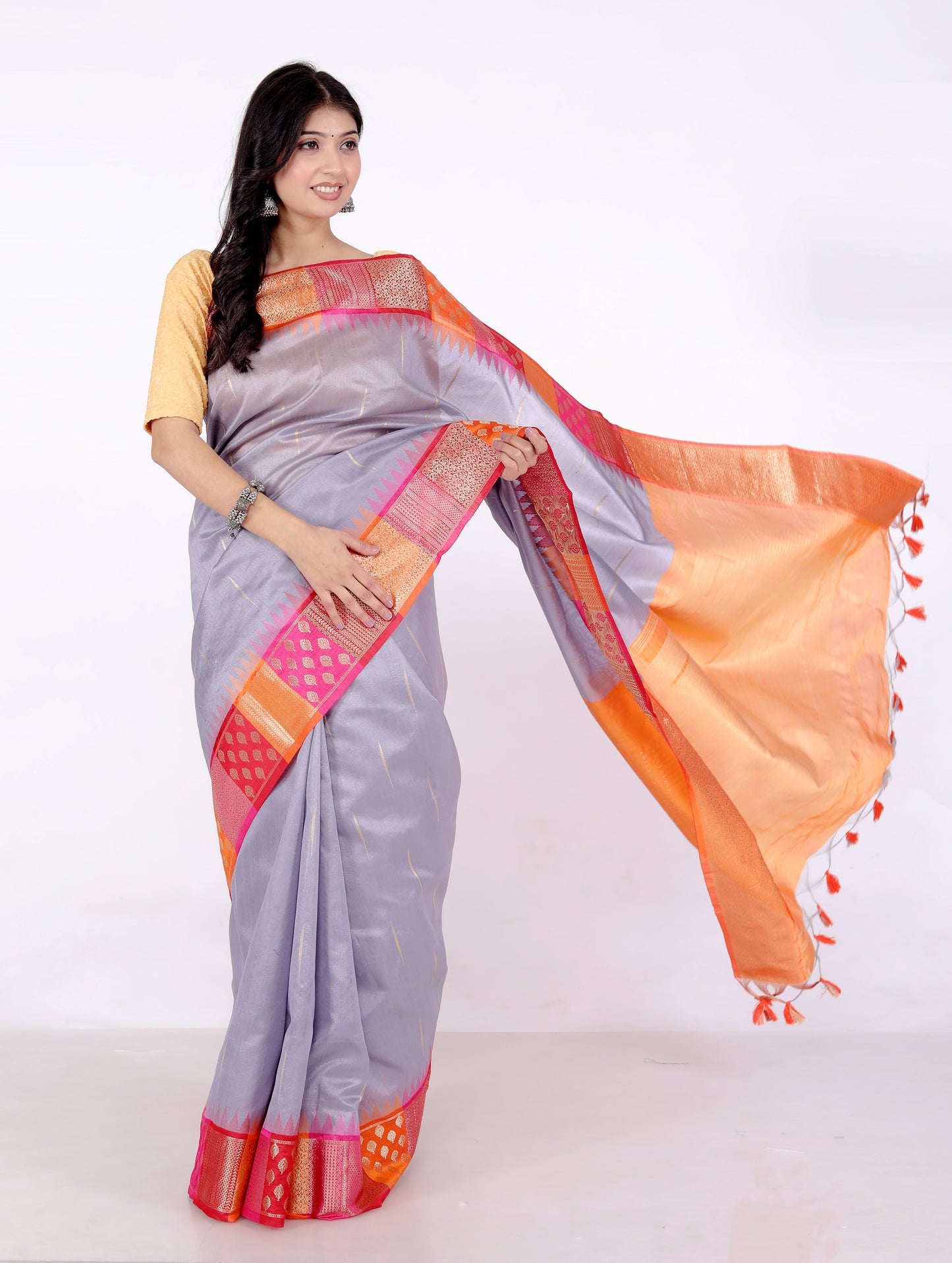 Pure Banarsi Handloom Silk Weaving Saree