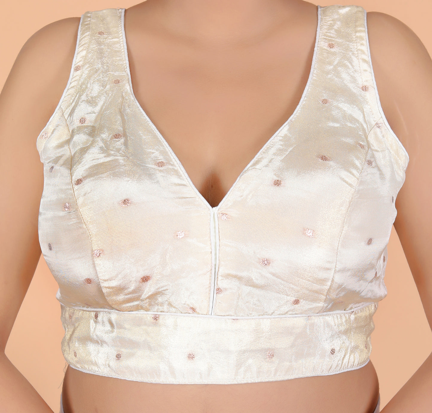 TISSUE BUTTY WEAVING WORK BLOUSE BY SKFBHOLUBHAI