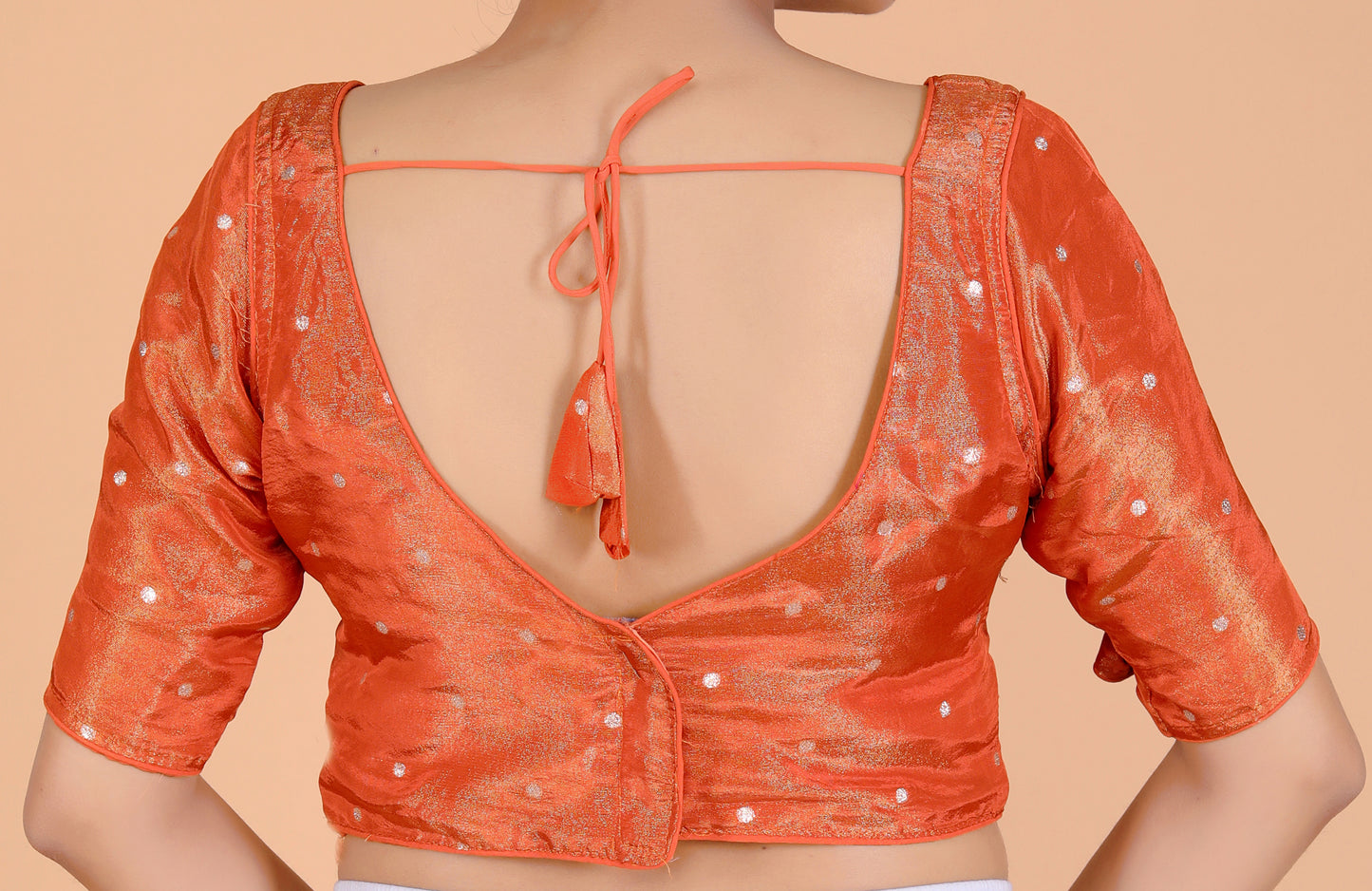 TISSUE BUTTY WEAVING WORK BLOUSE BY SKFBHOLUBHAI