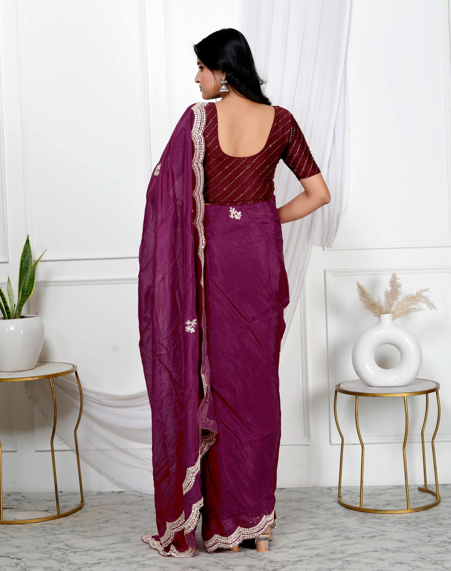 JAIPURI HANDWORK GOTTAPATTI SAREE