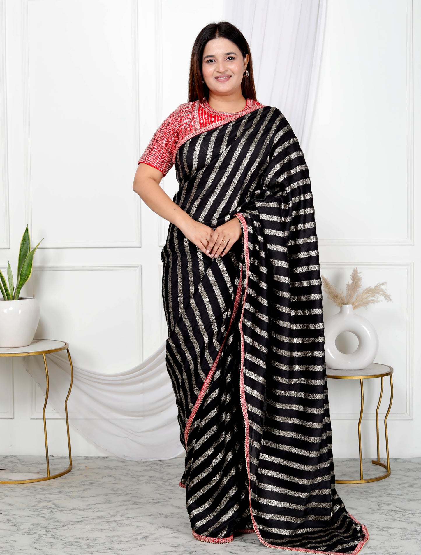 SILK JACQUARD SEQUENCE SAREE