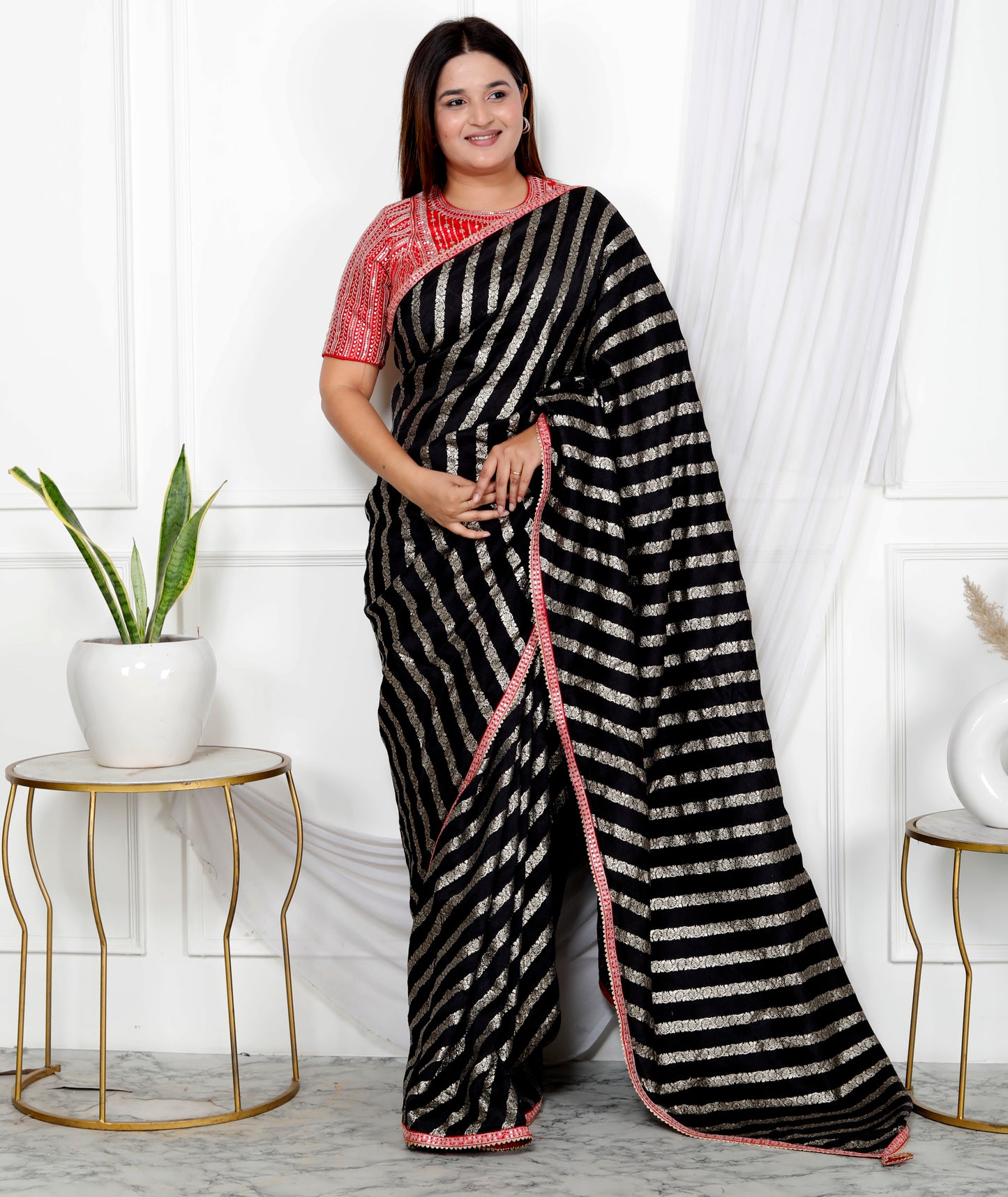 SILK JACQUARD SEQUENCE SAREE