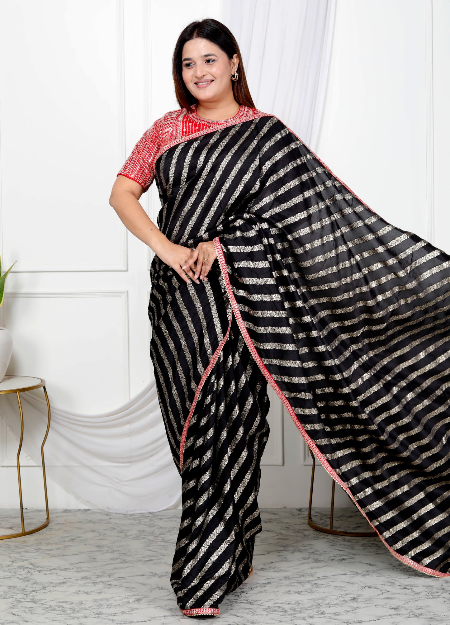 SILK JACQUARD SEQUENCE SAREE
