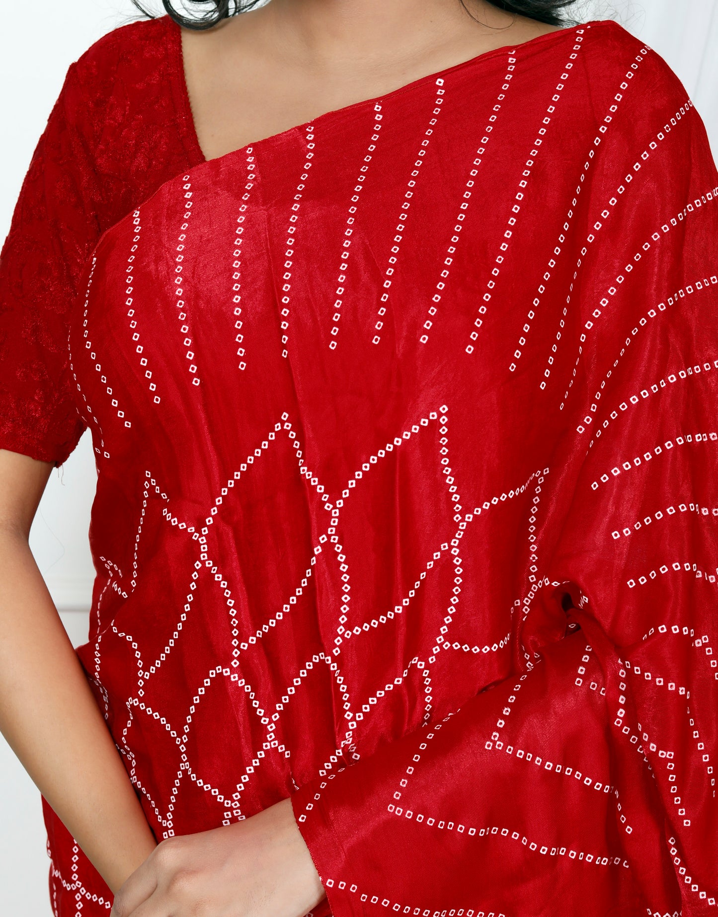 JAIPURI GAJI SILK BHANDEJ SAREE