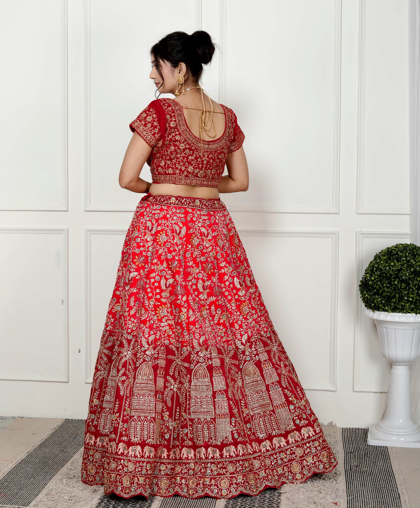 MAHARANI VELVET BRIDAL LEHNGA