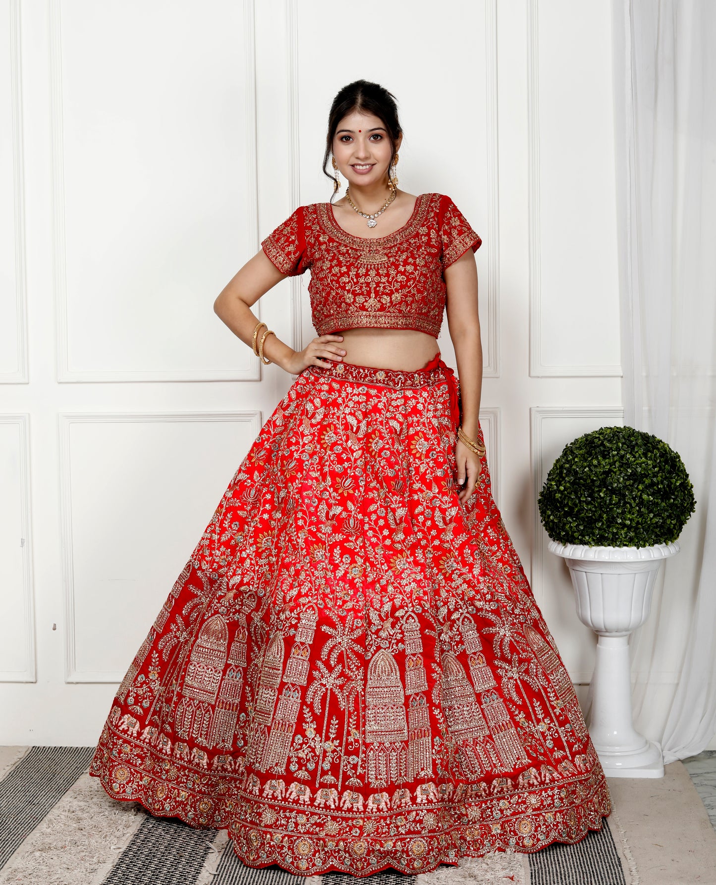 MAHARANI VELVET BRIDAL LEHNGA