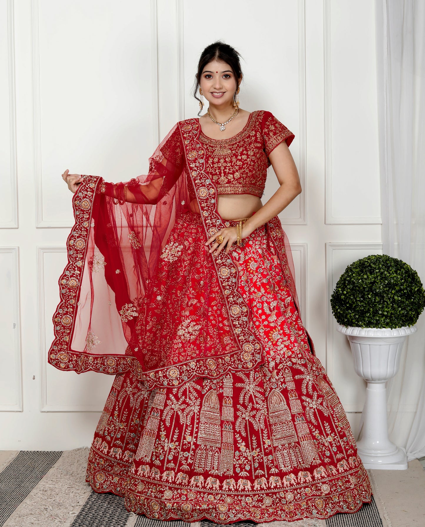 MAHARANI VELVET BRIDAL LEHNGA