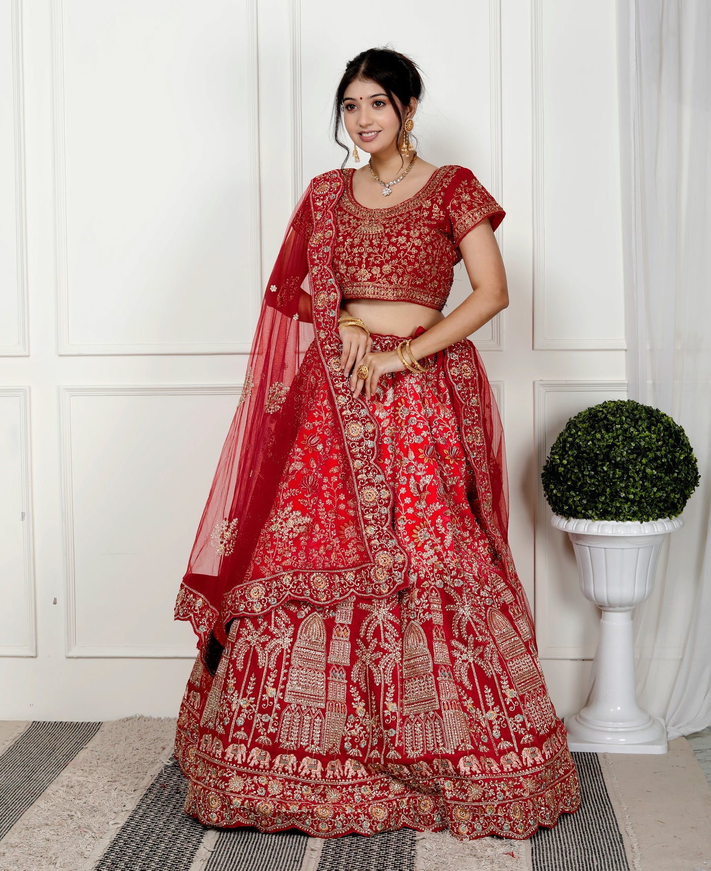 MAHARANI VELVET BRIDAL LEHNGA