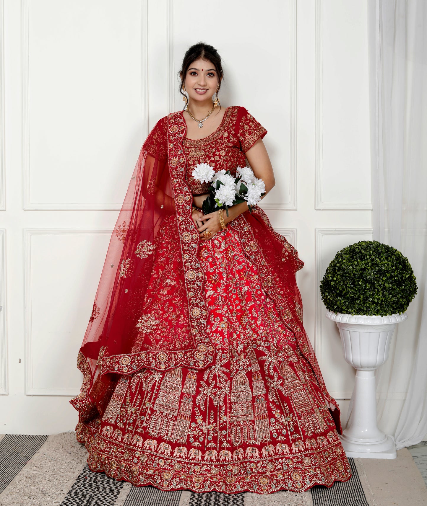 MAHARANI VELVET BRIDAL LEHNGA