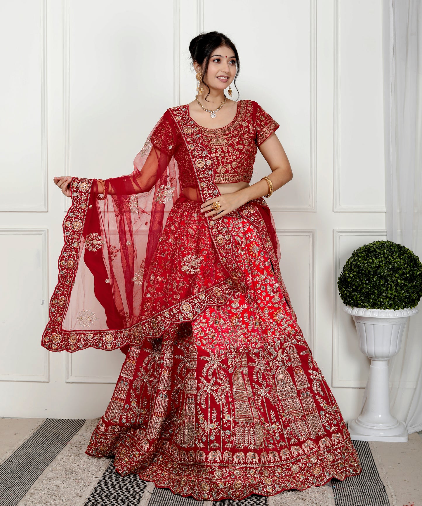 MAHARANI VELVET BRIDAL LEHNGA