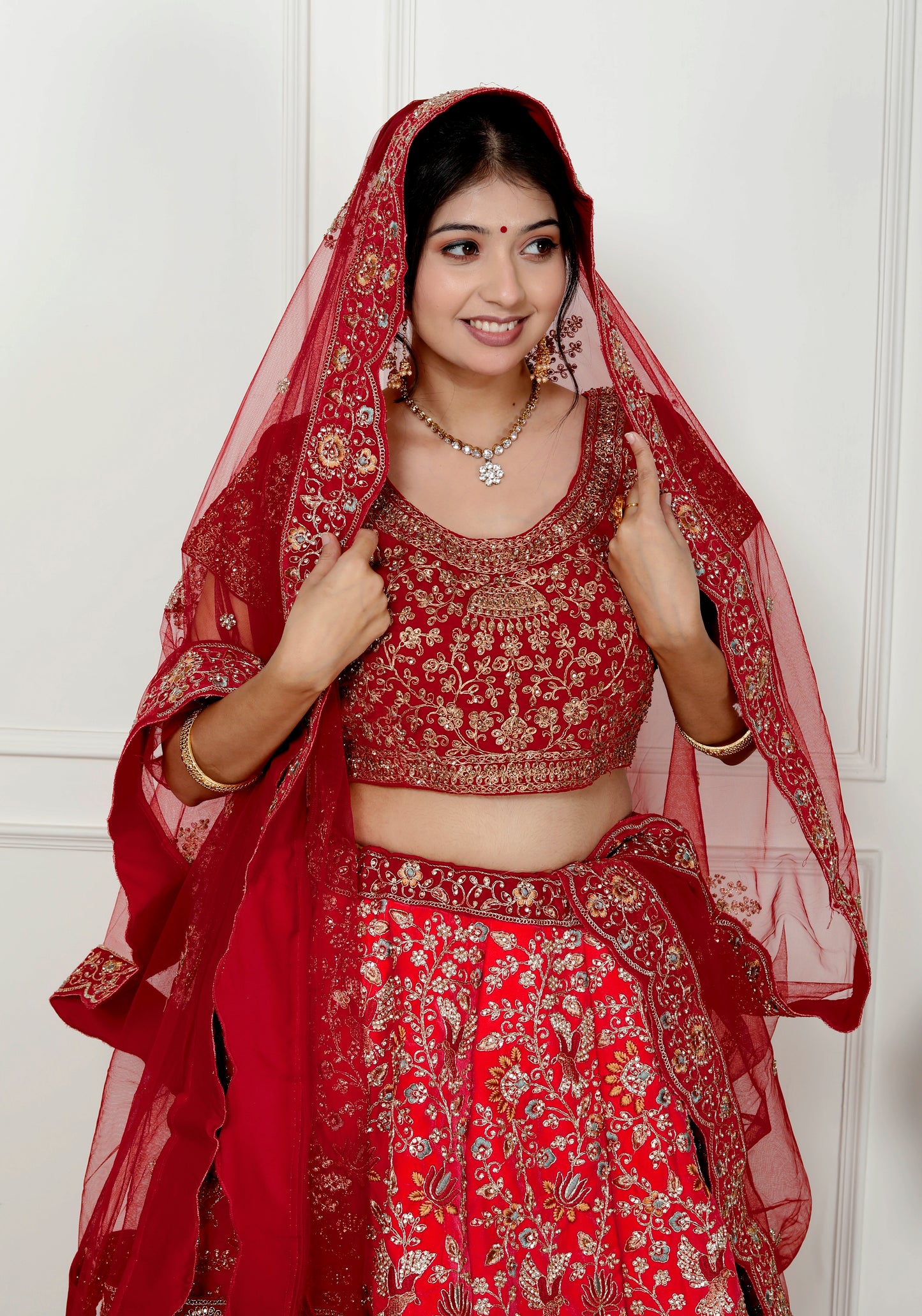 MAHARANI VELVET BRIDAL LEHNGA