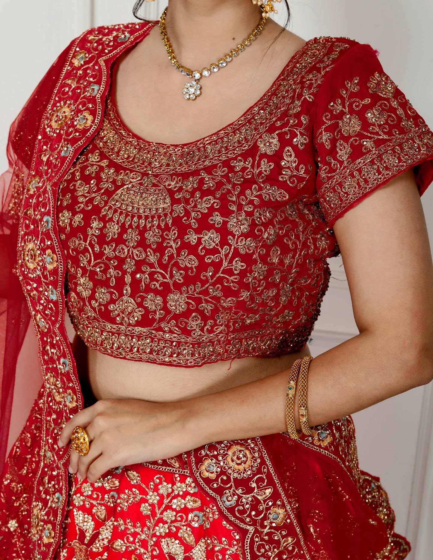 MAHARANI VELVET BRIDAL LEHNGA