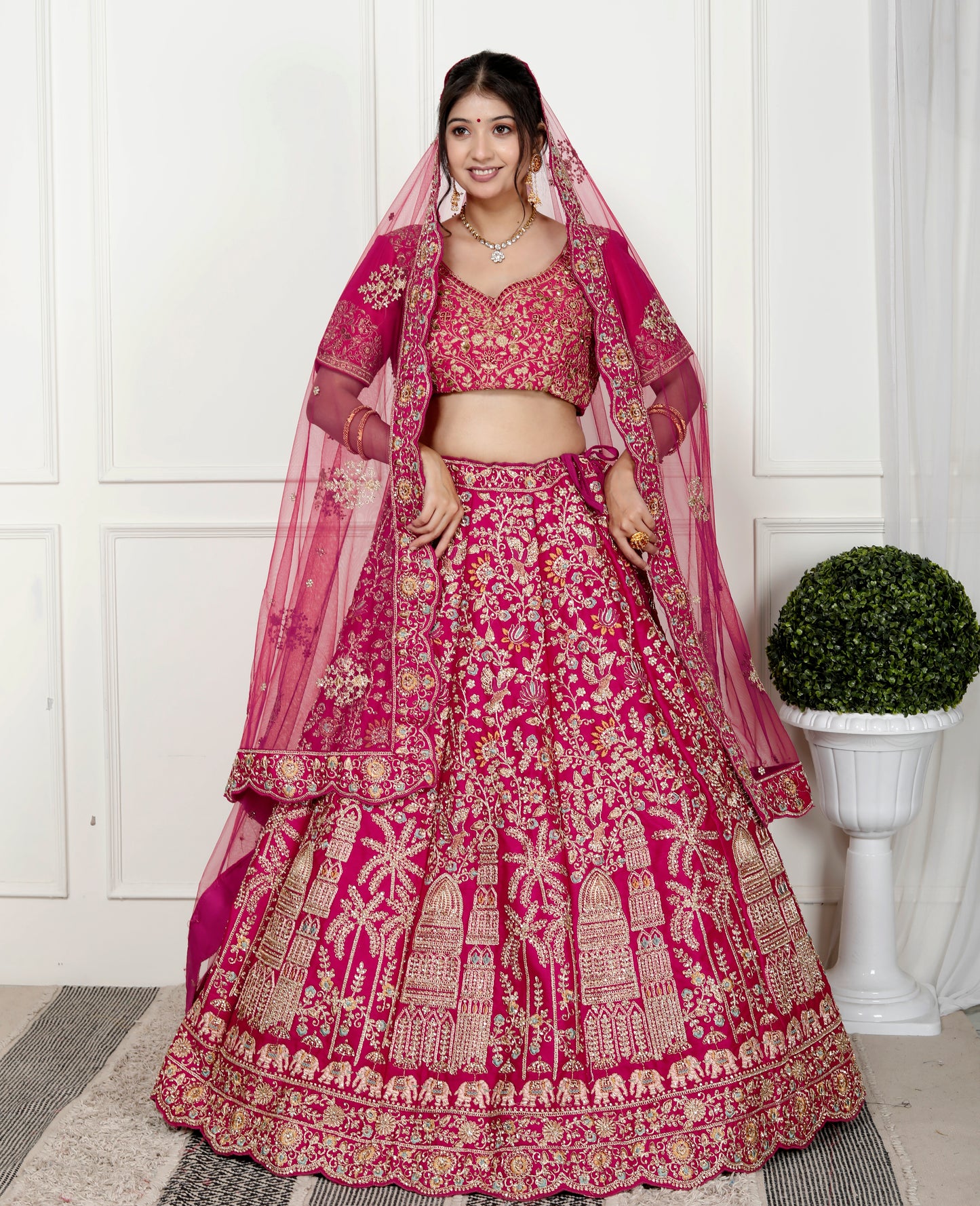 MAHARANI VELVET BRIDAL LEHNGA