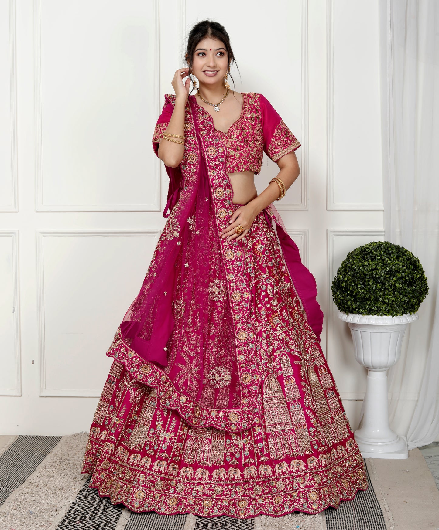 MAHARANI VELVET BRIDAL LEHNGA