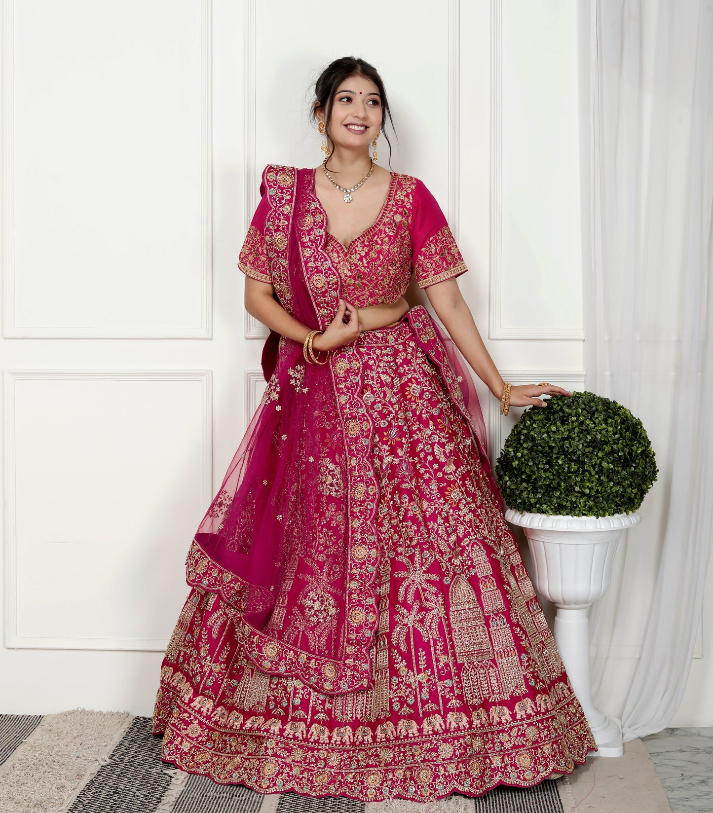 MAHARANI VELVET BRIDAL LEHNGA