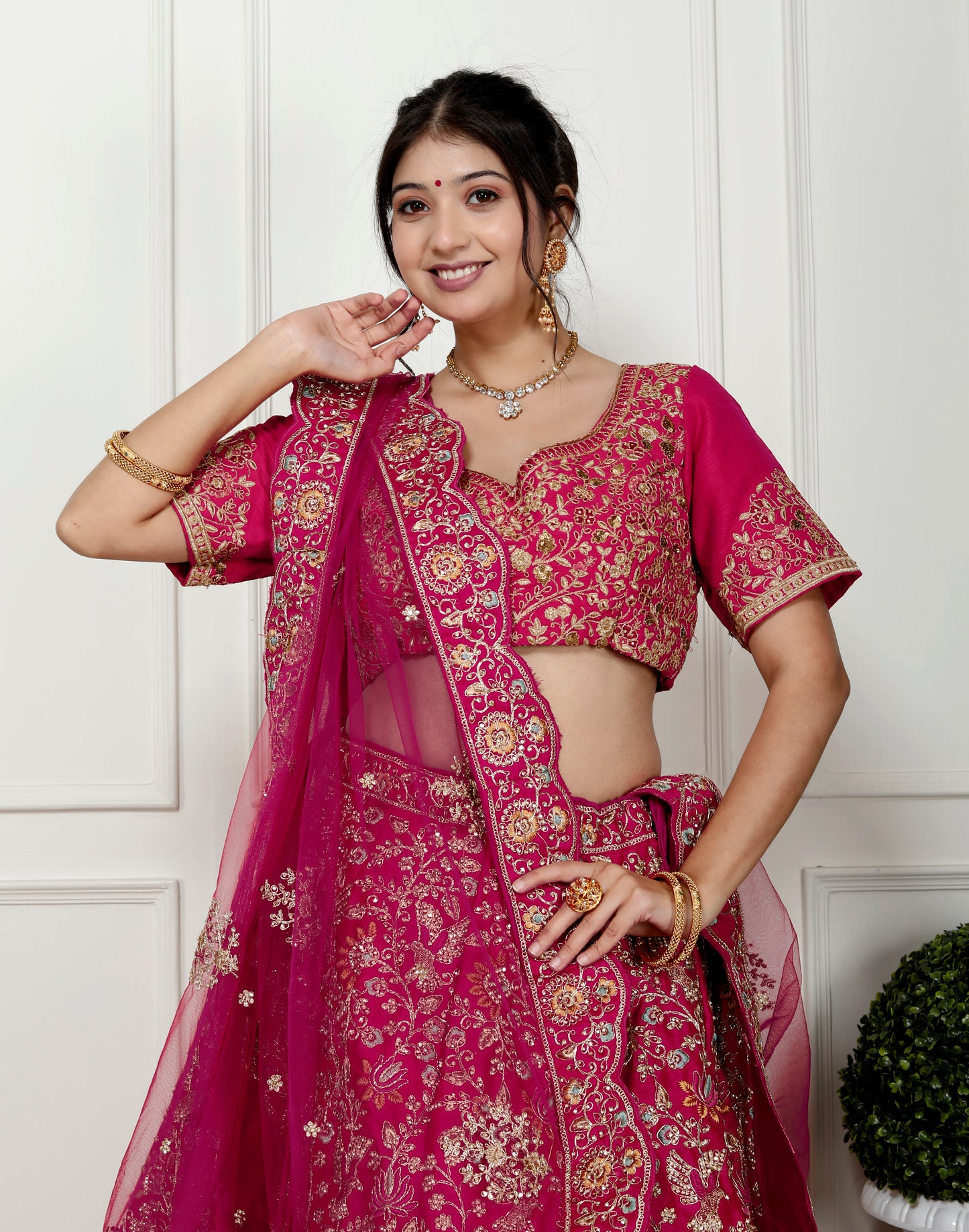 MAHARANI VELVET BRIDAL LEHNGA