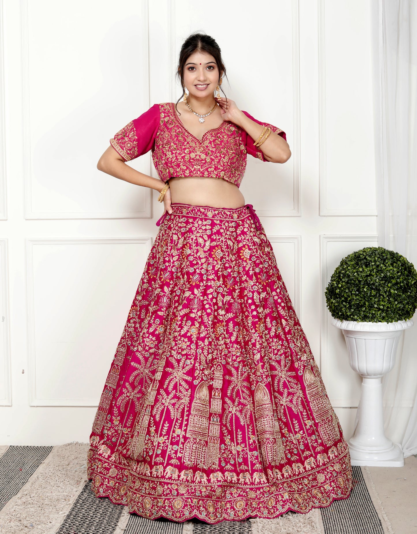 MAHARANI VELVET BRIDAL LEHNGA