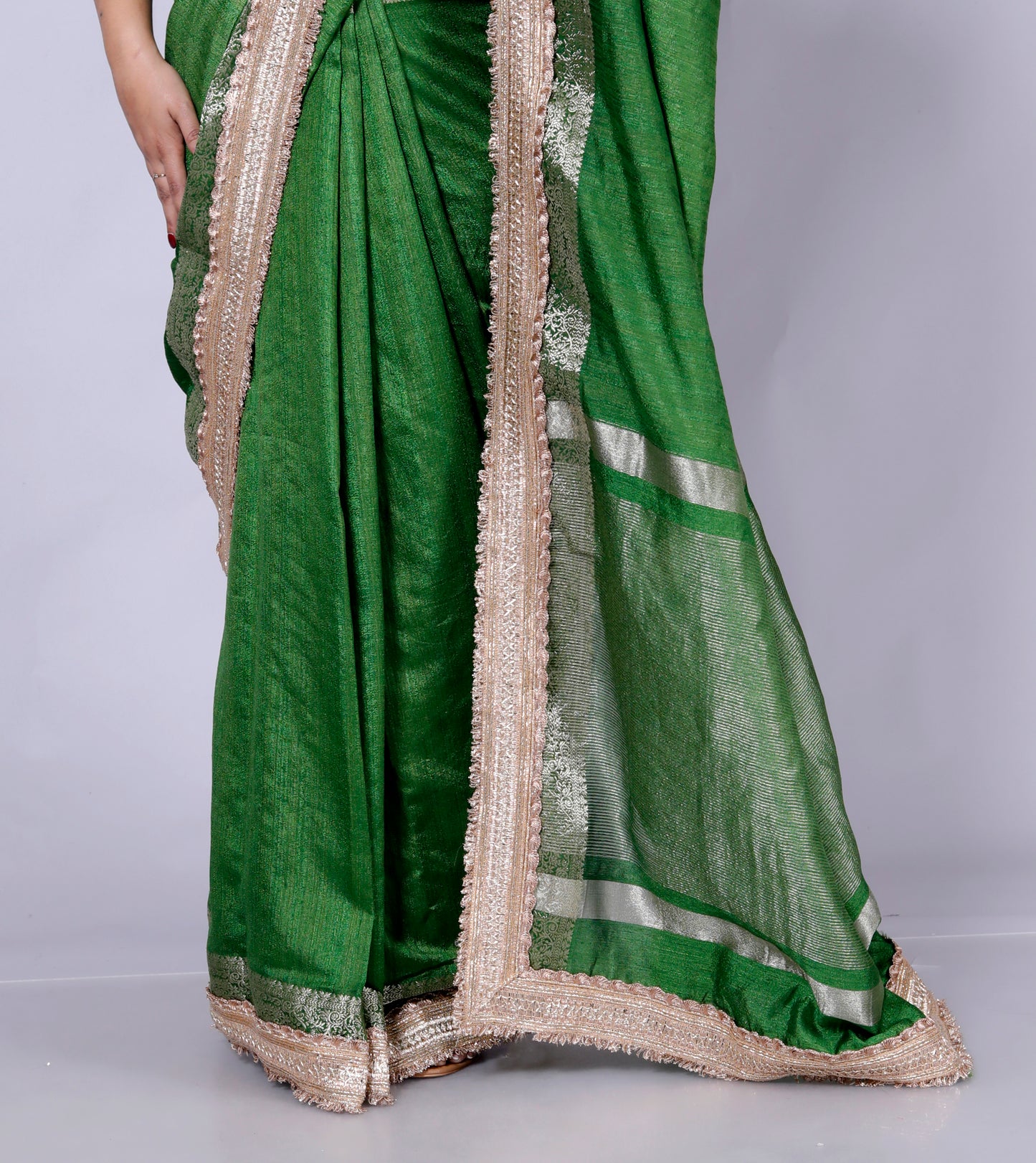 Roopgatha Raw Silk Border Saree