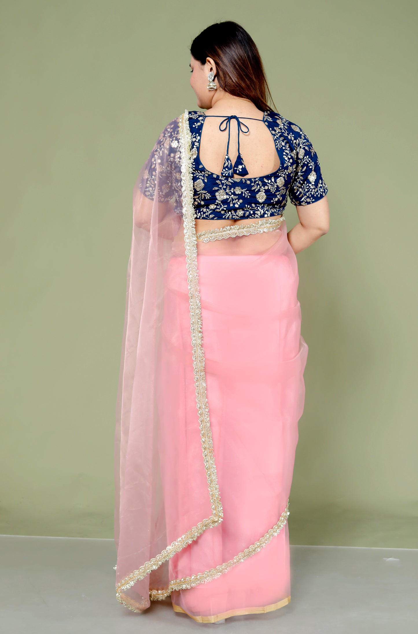 Roopgatha Pure Tissue Handwork Saree
