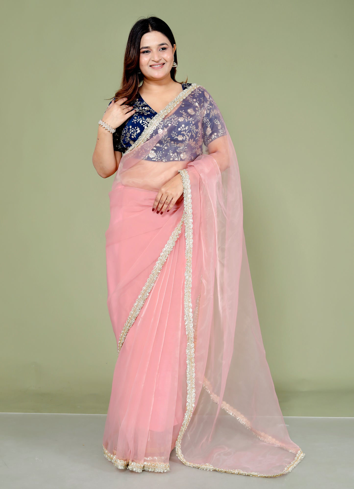 Roopgatha Pure Tissue Handwork Saree