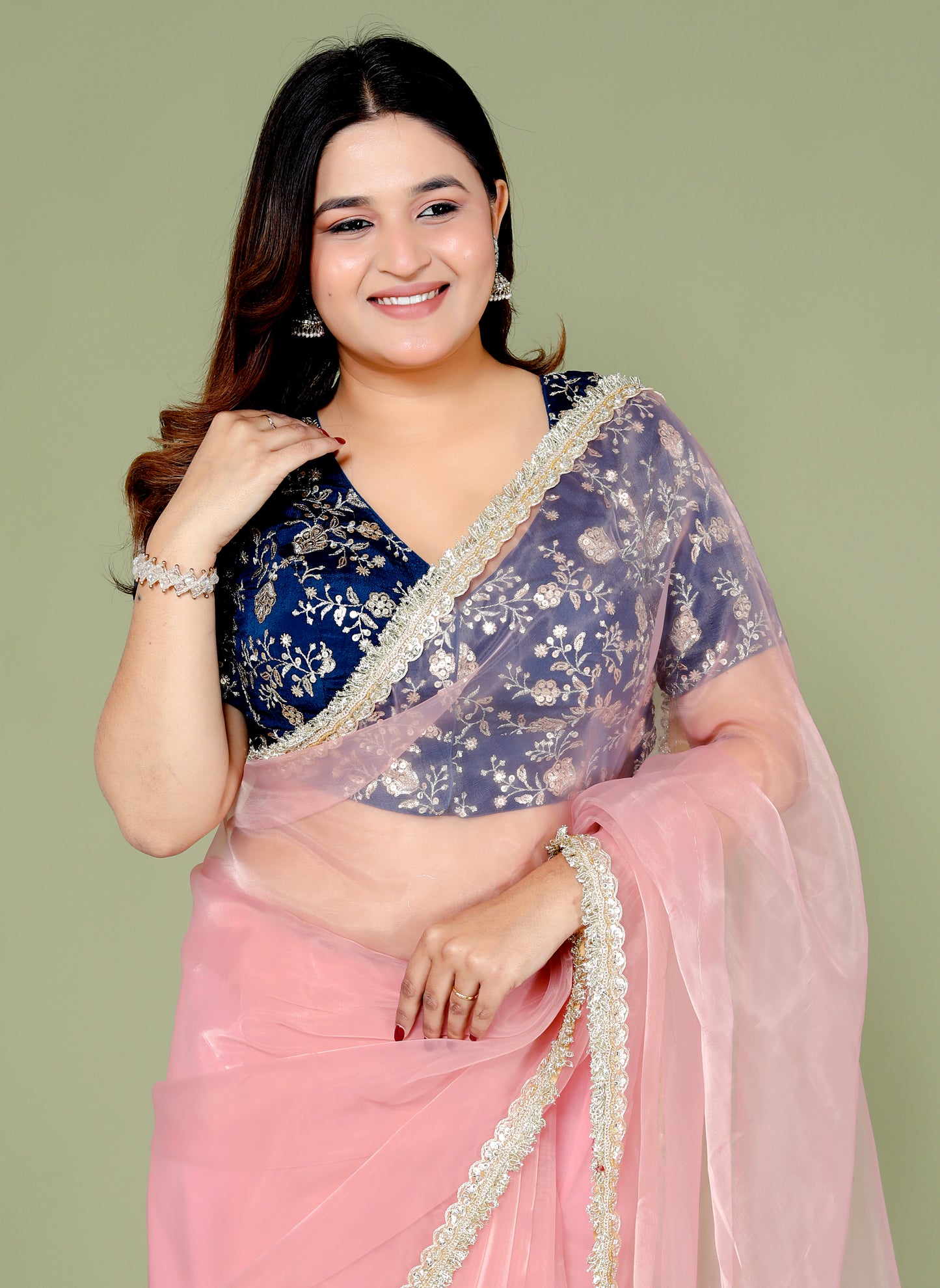 Roopgatha Pure Tissue Handwork Saree