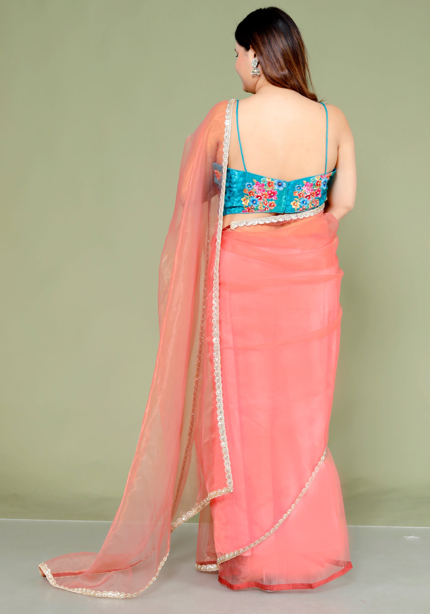 Roopgatha Pure Tissue Handwork Border Saree