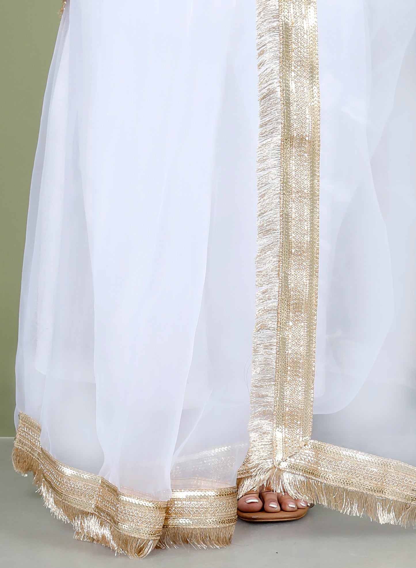 Roopgatha Pure Tissue Border Saree