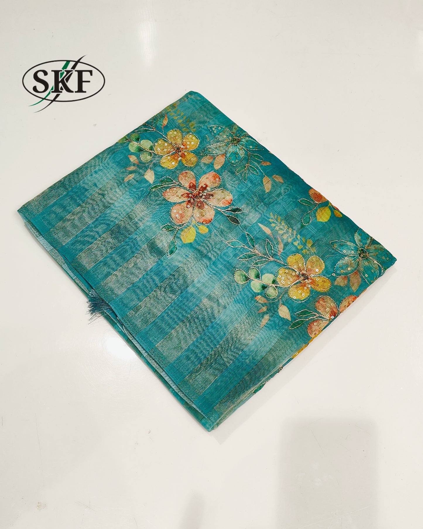 Pure Handloom Tissue Pita Work Floral Saree
