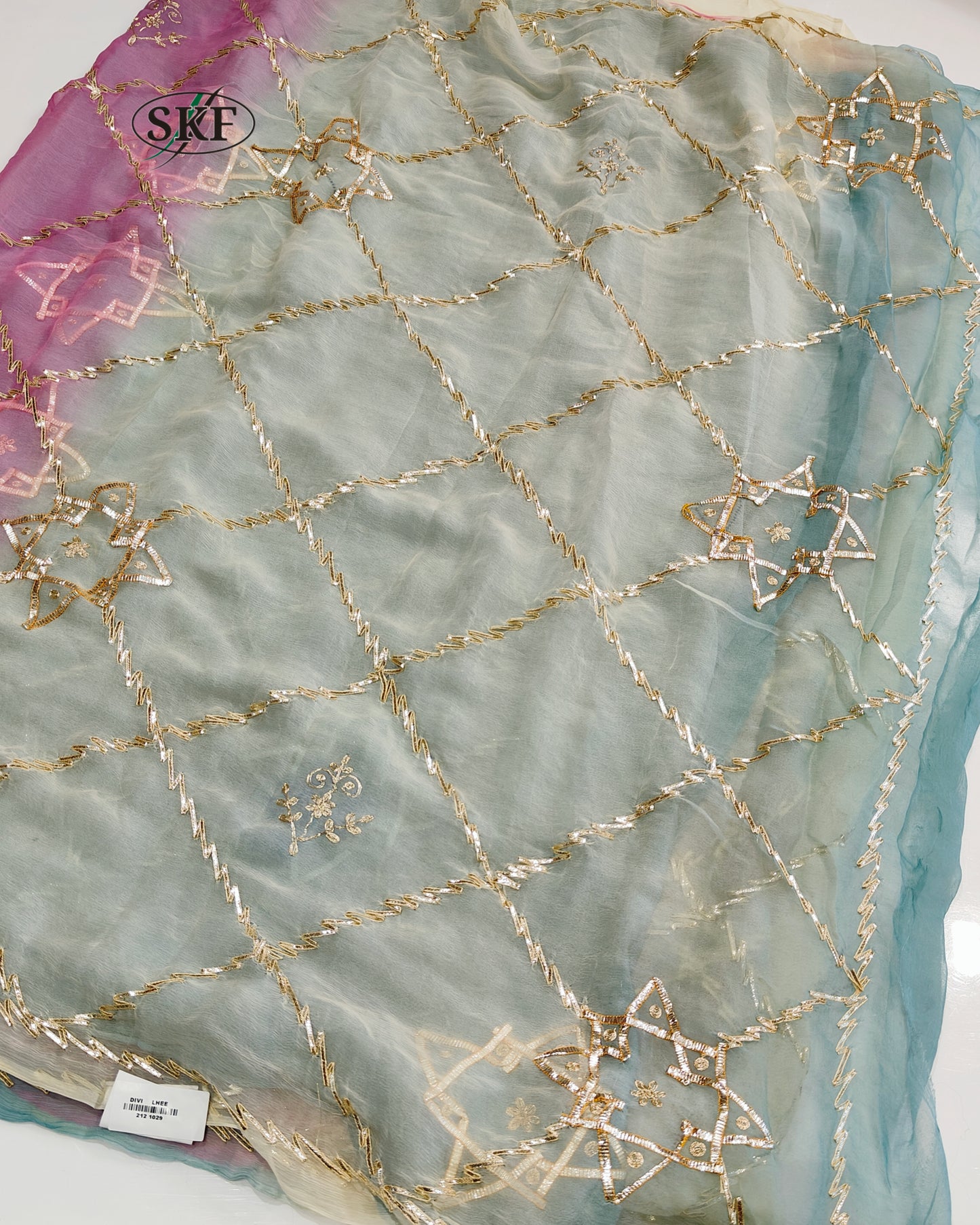 CHIFFON KACHA GOTTA SAREE