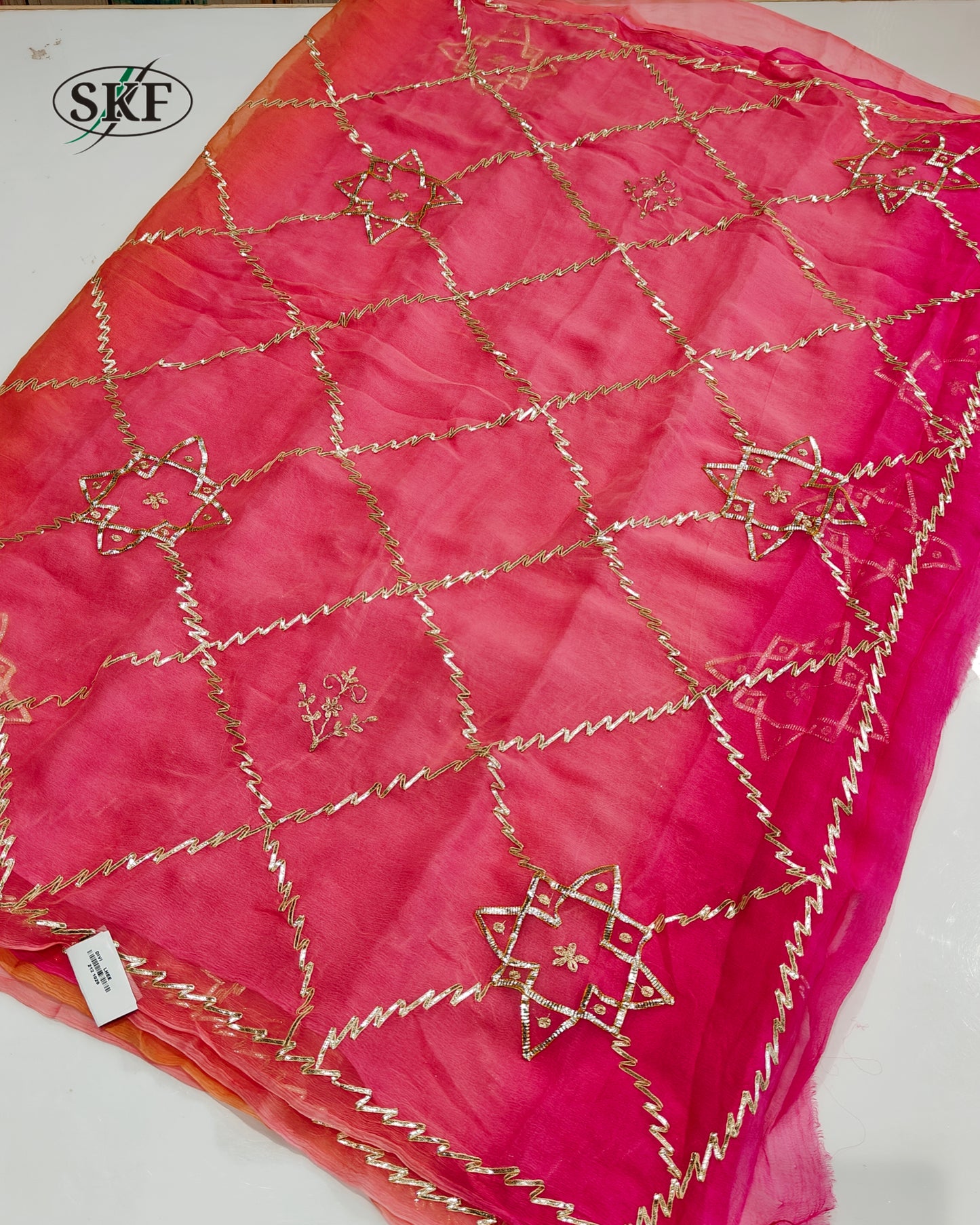 CHIFFON KACHA GOTTA SAREE