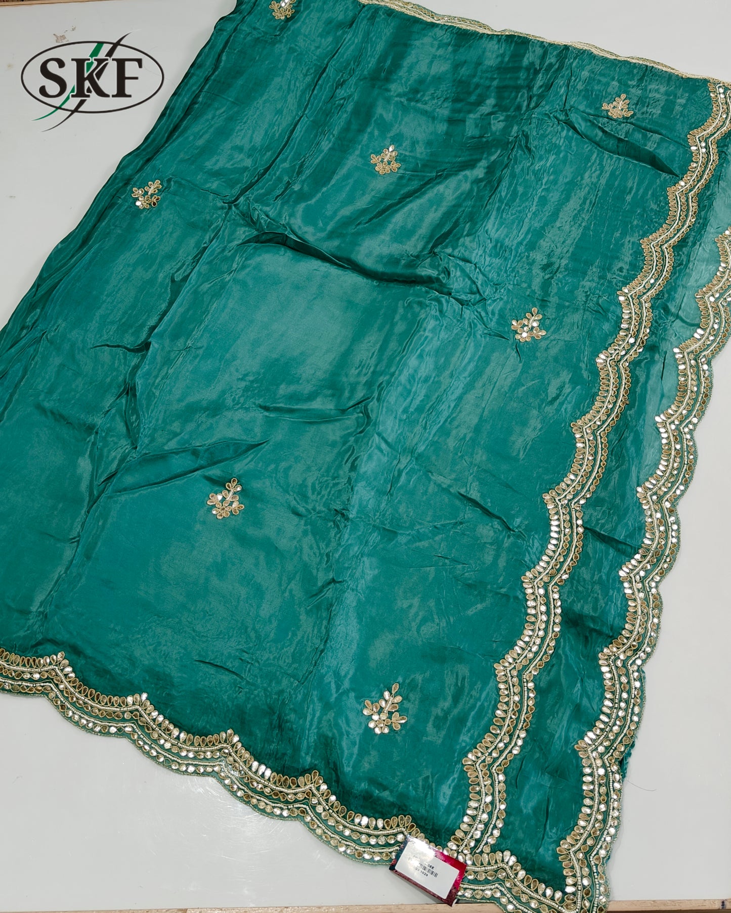 JAIPURI HANDWORK GOTTAPATTI SAREE