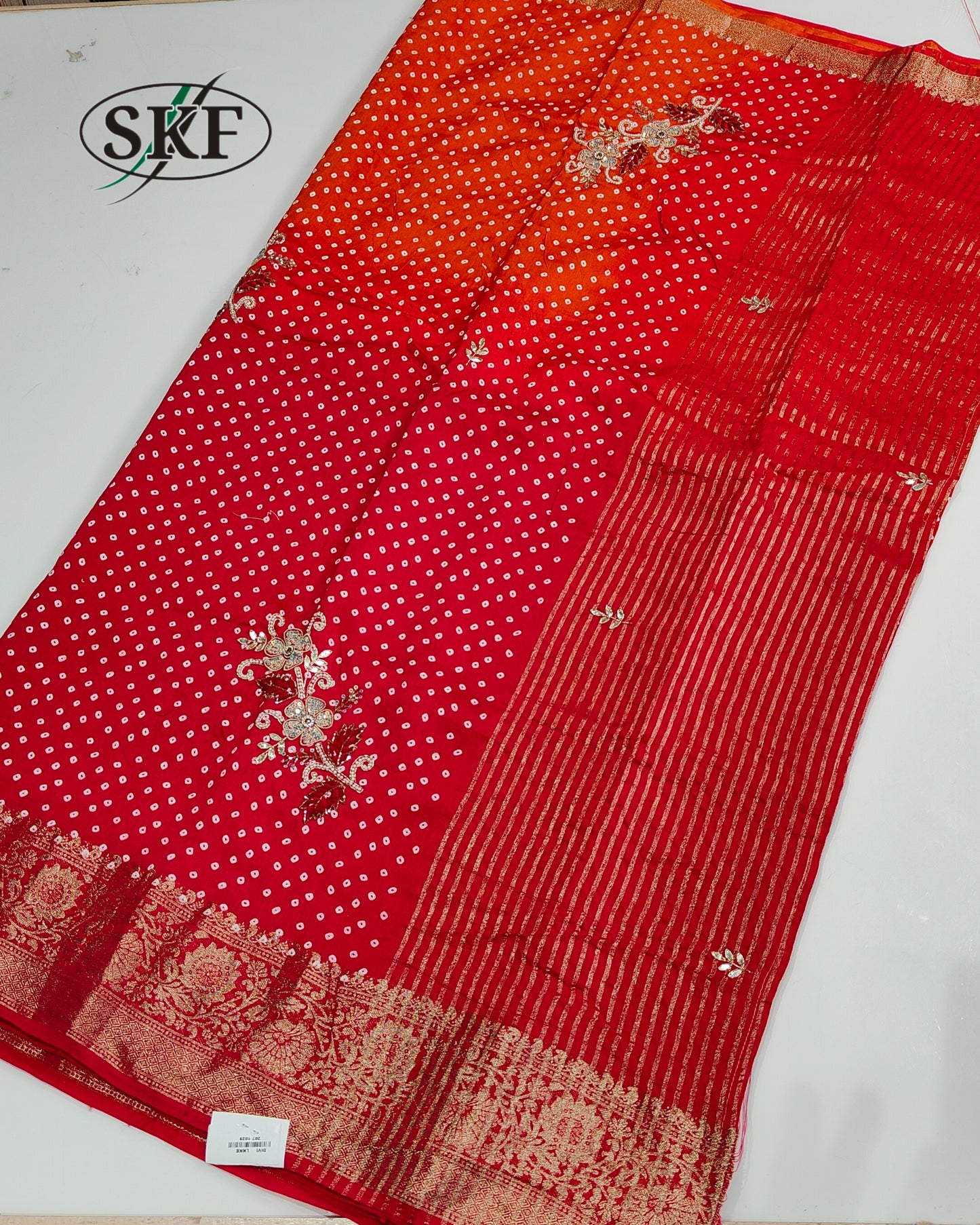 JAIPURI BHANDEJ HANWORK SAREE