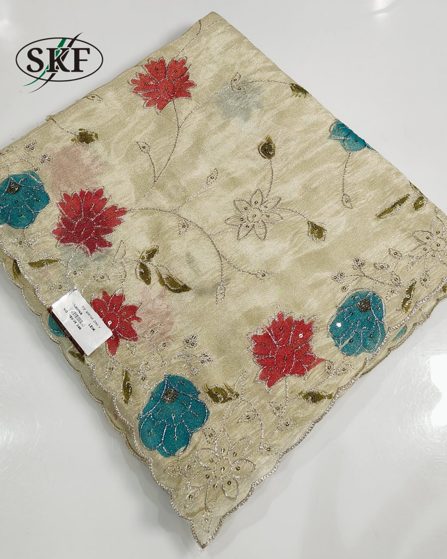 HO SILK HAND PAINTED ZARI OUTLINE VIBRANT YELLOW SAREE BY SKFBHOLUBHAI