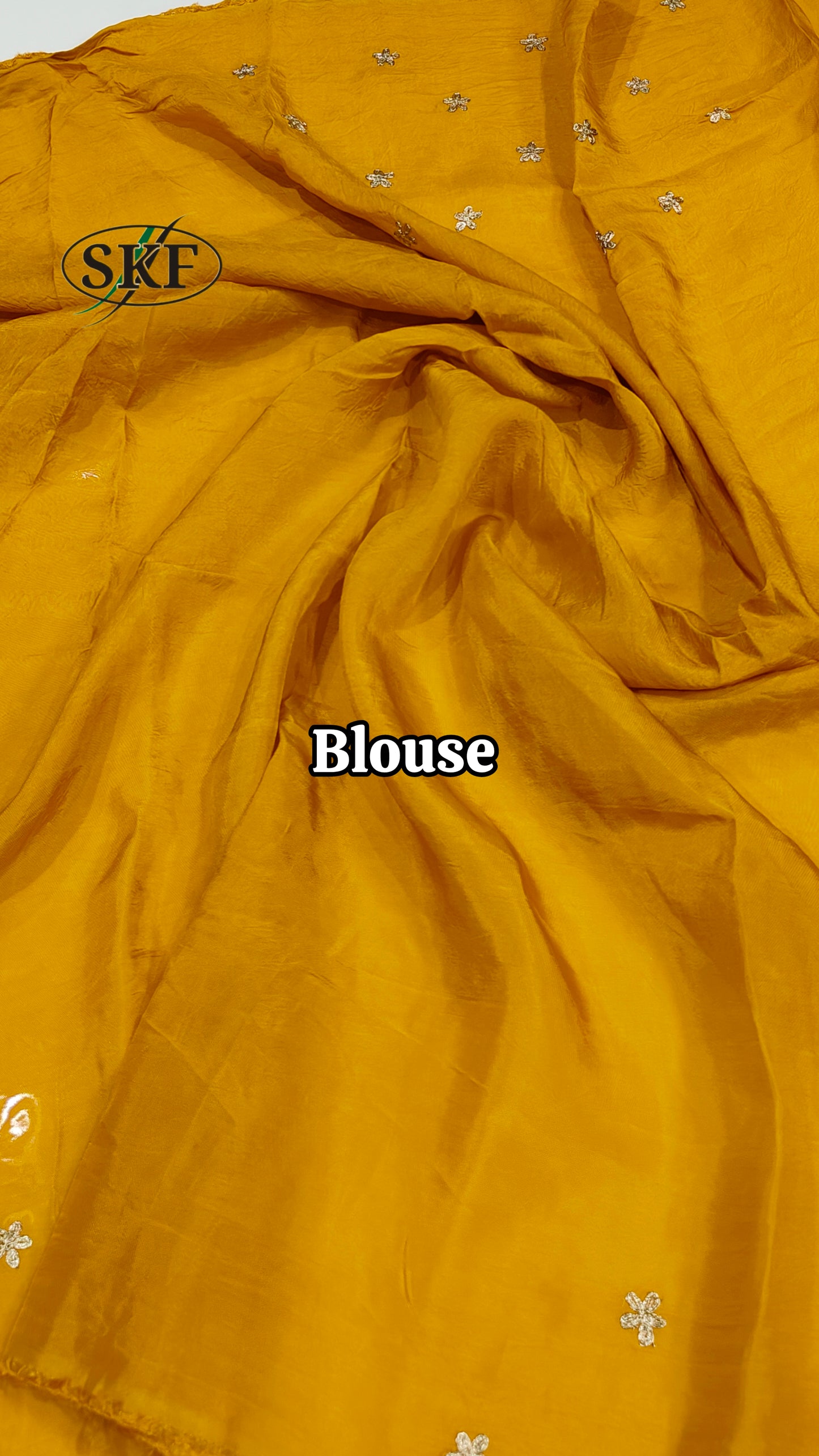 HO SILK ZARI HAND BUTTA WORK YELLOW MUSTUERD SAREE BY SKFBHOLUBHAI