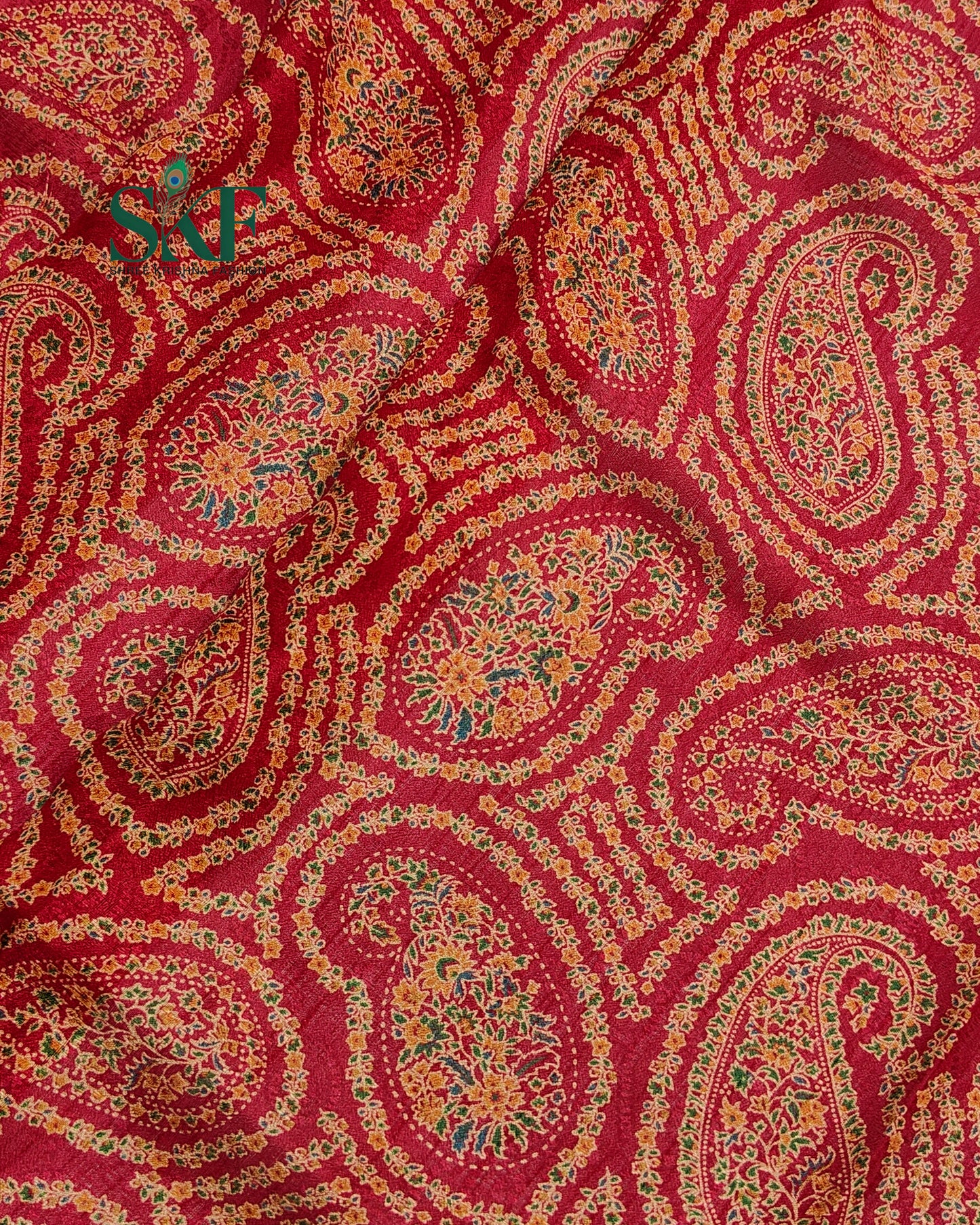 MARSHMELLO GEORGETTE DIGITAL PRINT DAILYWEAR RANI PINK SAREE BY SKFBHOLUBHAI