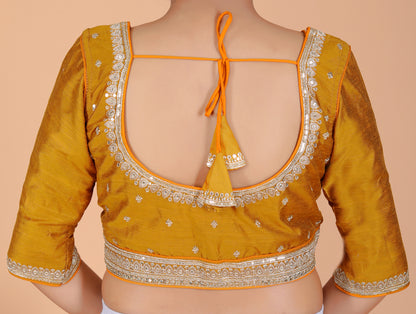 South Silk Zari Embroidery Sequence Blouse