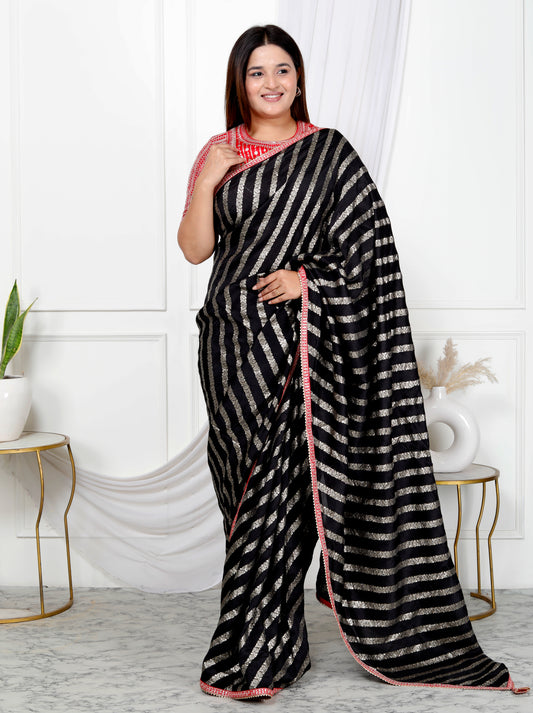 SILK JACQUARD SEQUENCE SAREE