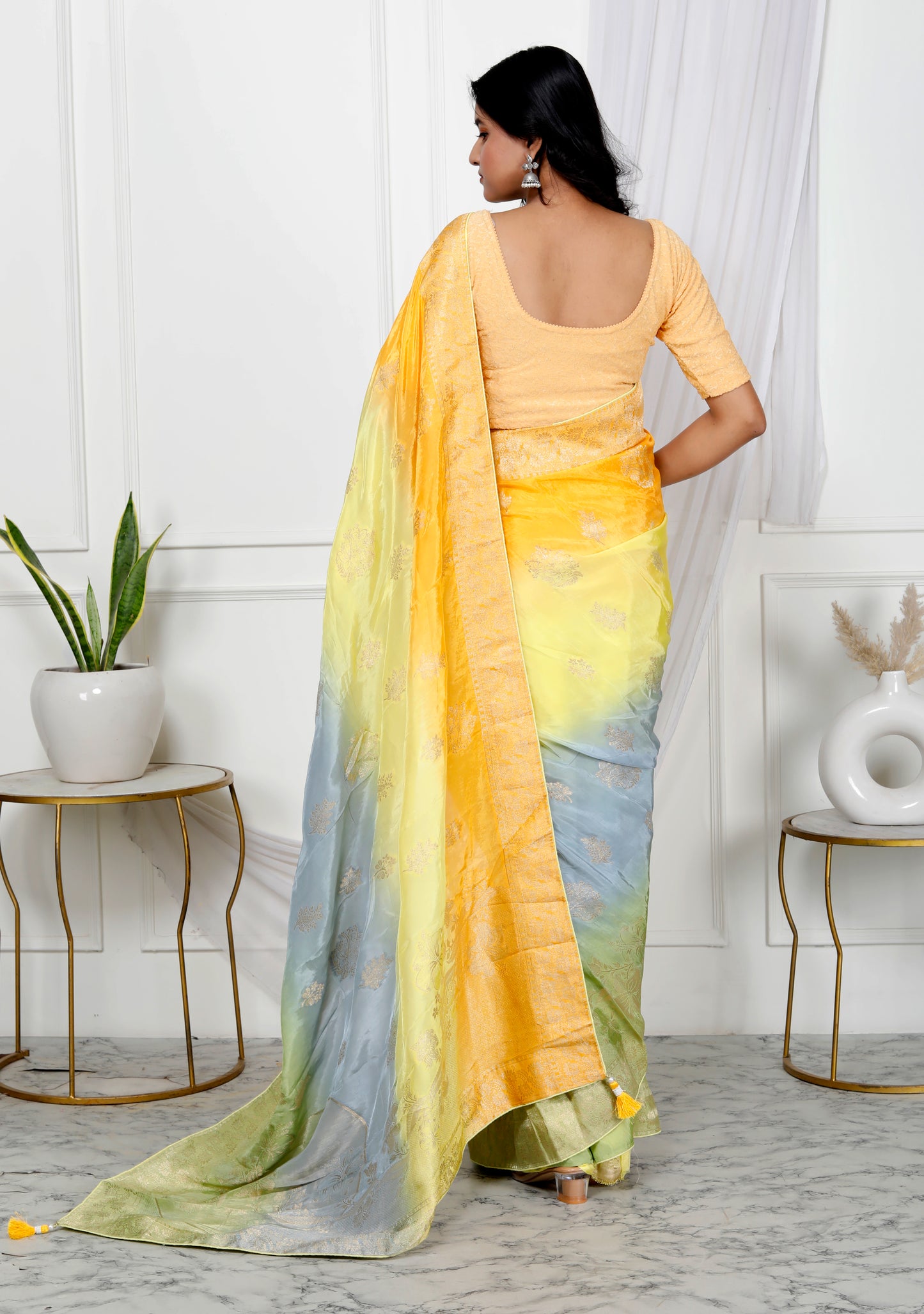 SILK MULTI WEAVING SAREE