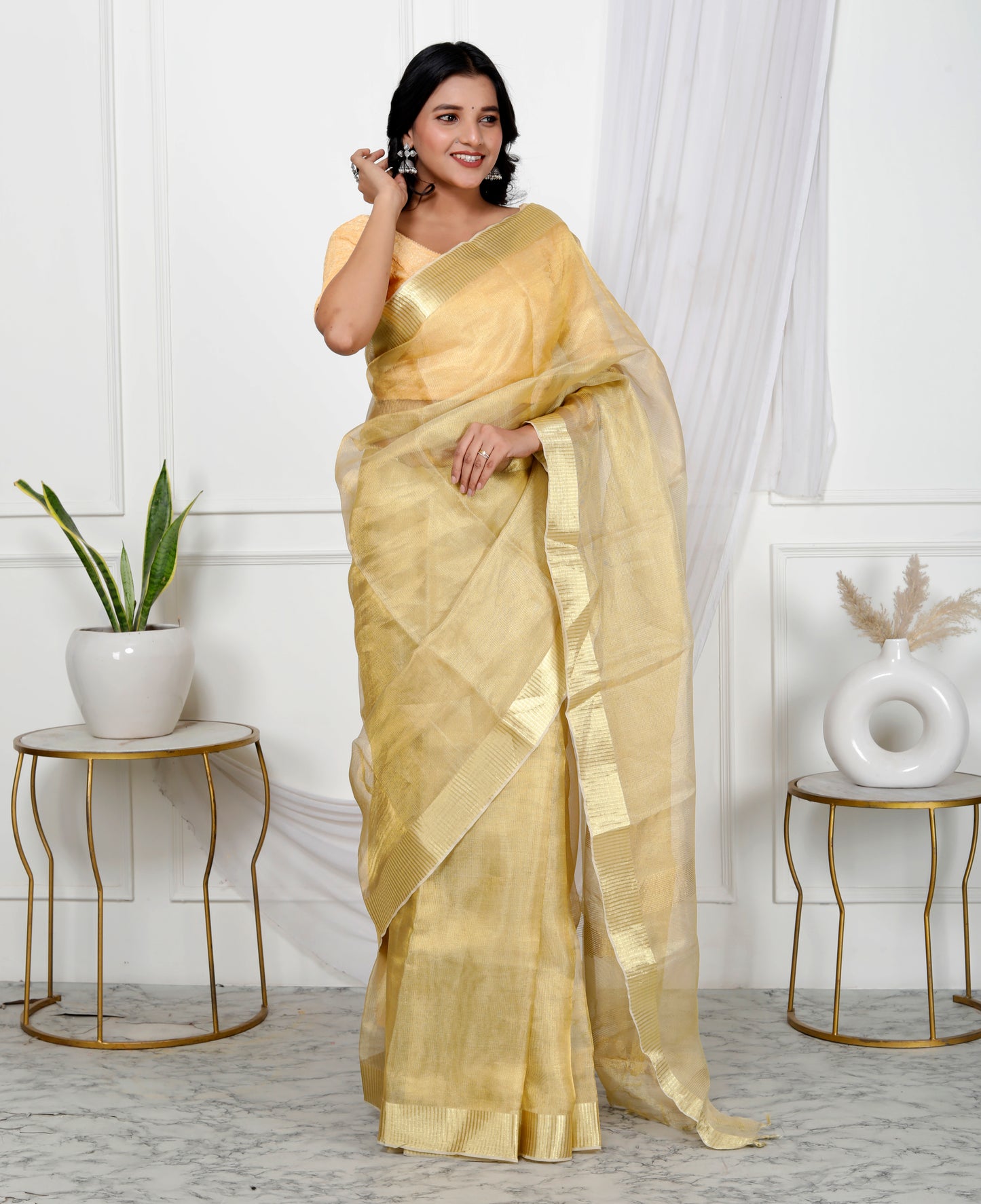 GOLDEN SILK SAREE