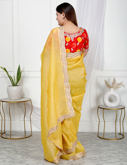 CRUSH BORDER SAREE