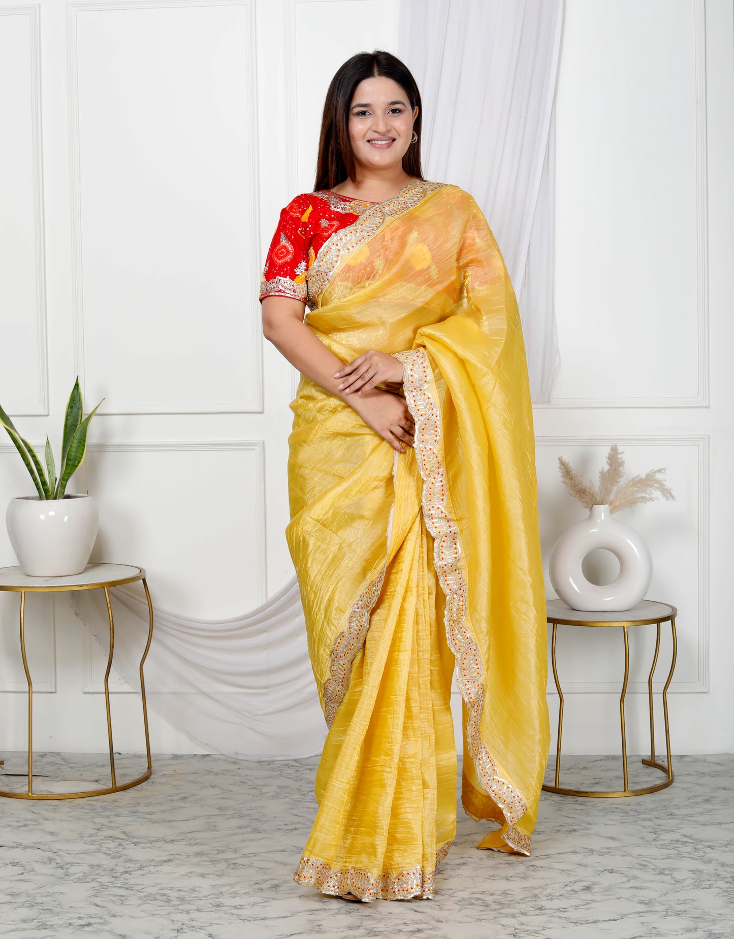 CRUSH BORDER SAREE