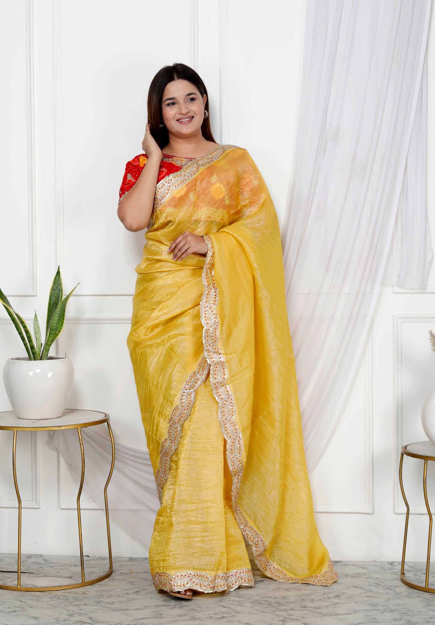 CRUSH BORDER SAREE