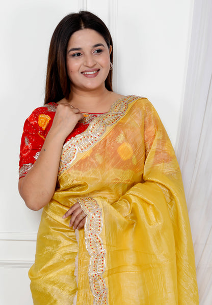 CRUSH BORDER SAREE