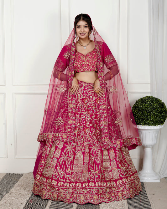 MAHARANI VELVET BRIDAL LEHNGA