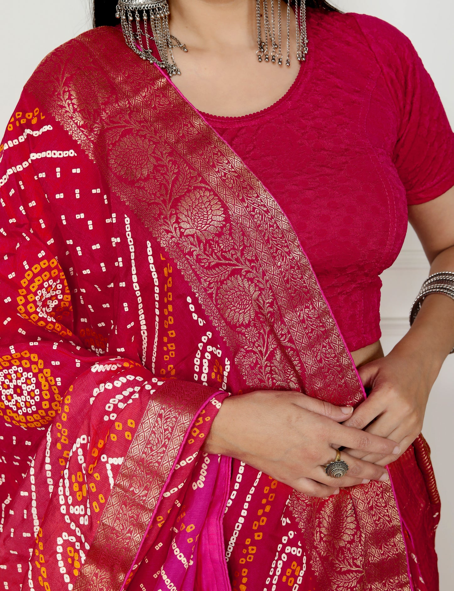 JAIPURI BHANDHANI PRINTED LEHNGA