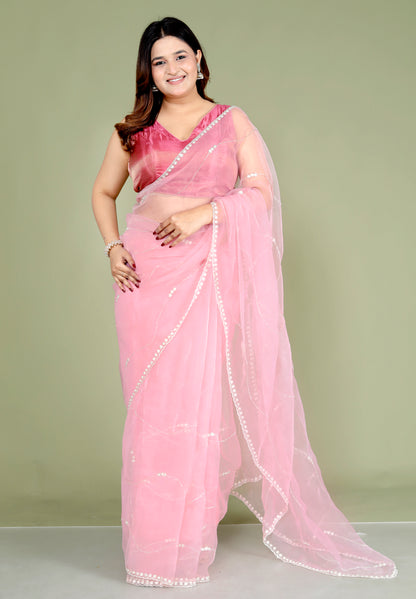 Pure Tissue Handwork Pearl Saree