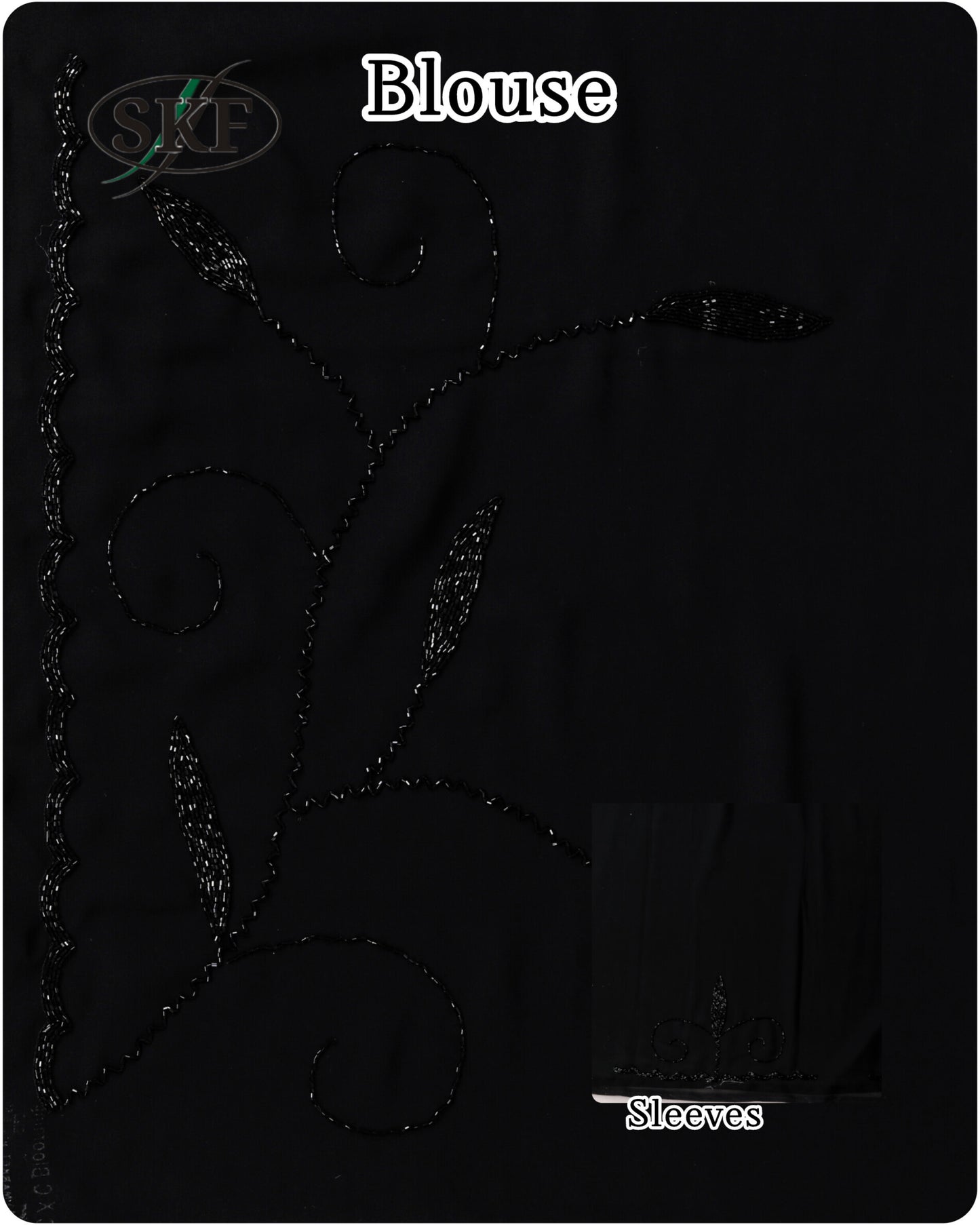 BLACK HANDWORK GEORGETTE SAREE