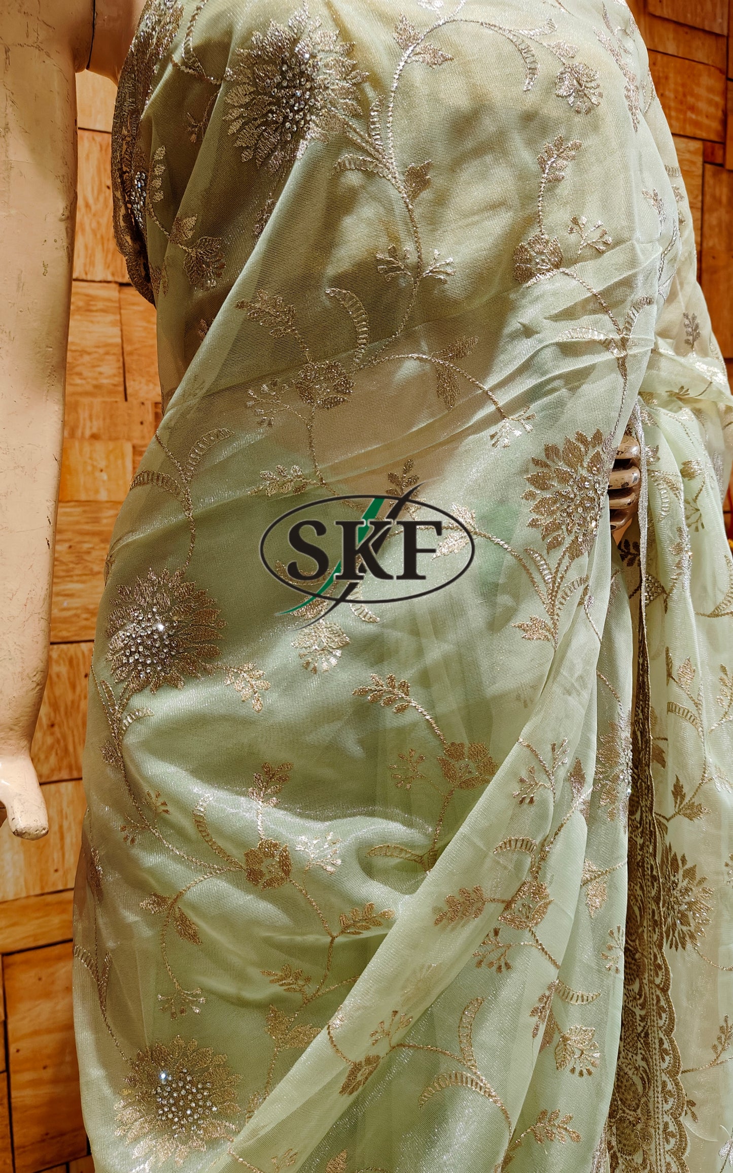 ORGANZA EMBROIDERY SAREE